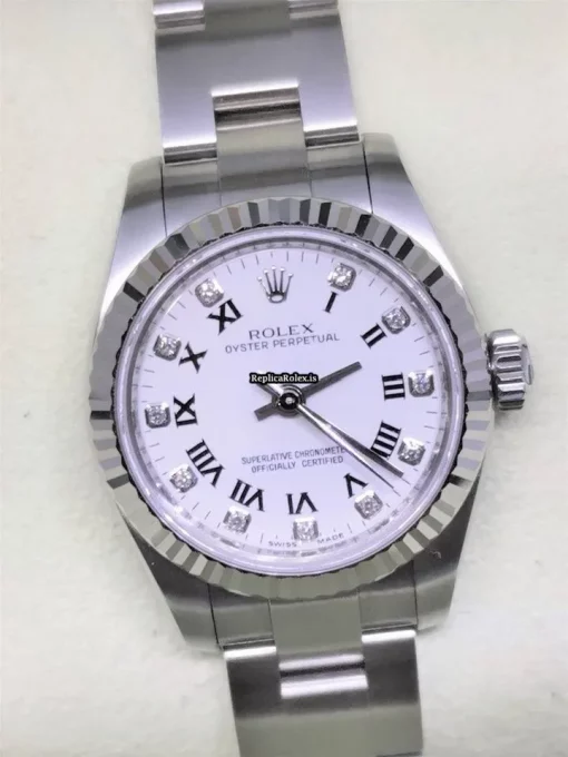 Great Replica Rolex Oyster Perpetual 26 176234 Caliber 2231 Automatic Movement 26mm Gold/steel Case Womens Watch - Image 2