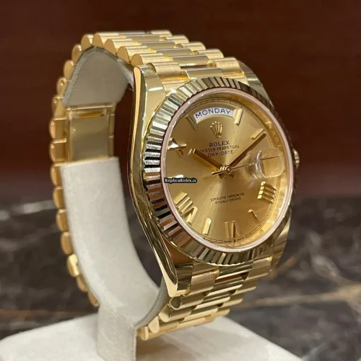 Appealing Fake Rolex Day-date 40 228238 Caliber 3255 Automatic Movement 40mm Yellow Gold Case Mens/unisex Watch - Image 2
