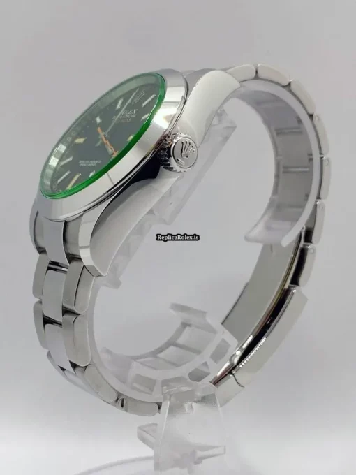 Top Replica Rolex Milgauss 116400gv Caliber 3131 Automatic Movement 40mm Steel Case Mens/unisex Watch - Image 3