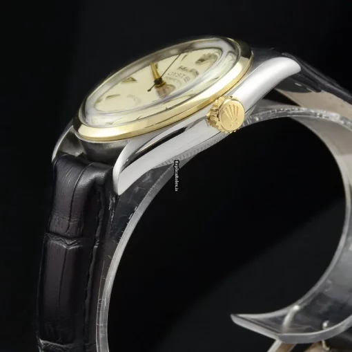 Fantastic Replica Rolex Bubble Back 6084 Automatic Movement 34mm Gold/steel Case Mens/unisex Watch - Image 10