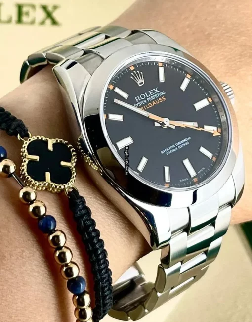 1:1 Clone Rolex Milgauss 116400 Caliber 3131 Automatic Movement 40mm Steel Case Mens/unisex Watch