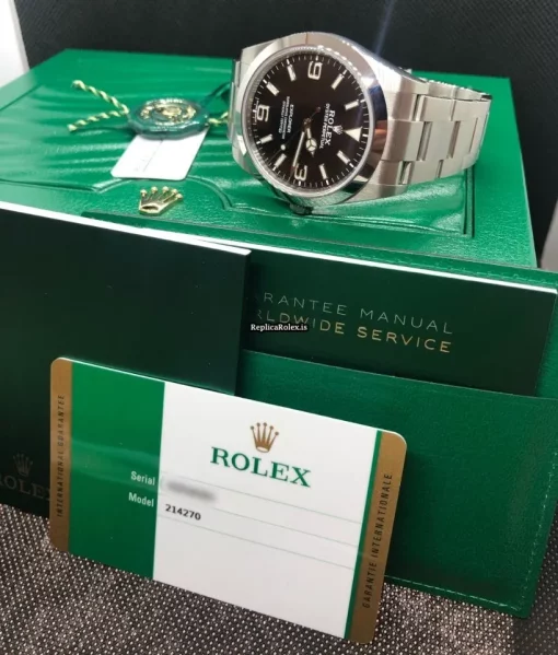 Incredible Replica Rolex Explorer 214270 Caliber 3132 Automatic Movement 39mm Steel Case Mens/unisex Watch - Image 12