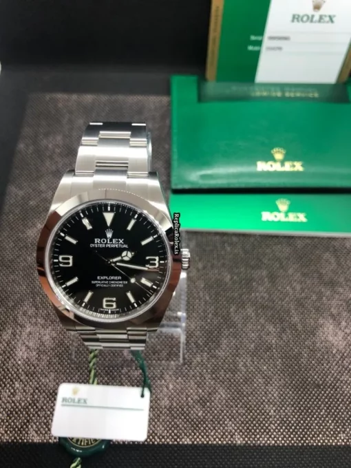 Incredible Replica Rolex Explorer 214270 Caliber 3132 Automatic Movement 39mm Steel Case Mens/unisex Watch - Image 7