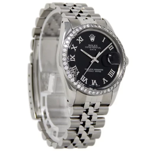 Fine Replica Rolex Oyster Perpetual Date 15010 Automatic Movement 34mm Steel Case Womens Watch - Image 5