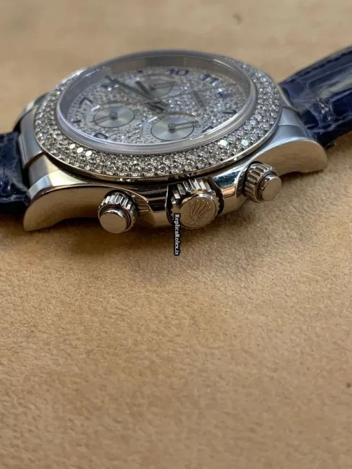 Wonderful Fake Rolex Daytona 116589 Automatic Movement 40mm White Gold Case Mens/unisex Watch - Image 9