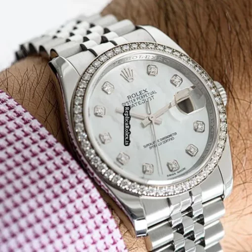 Reliable Replica Rolex Datejust 116244 Automatic Movement 36mm Steel Case Mens/unisex Watch - Image 8