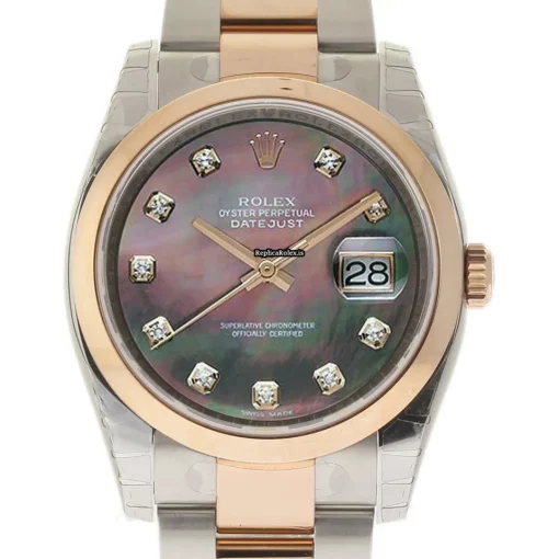 Unique Fake Rolex Datejust 116201 Caliber 3135 Automatic Movement 36mm Steel Case Womens Watch