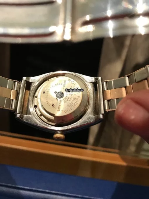 Well Made Fake Rolex Bubble Back 2940 Caliber 2940 Automatic Movement Gold/steel Case Mens/unisex Watch - Image 5