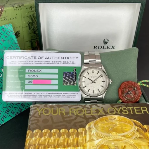 Great Replica Rolex Air King Precision 5500 Caliber 1520 Automatic Movement 34x40mm Steel Case Mens/unisex Watch - Image 2