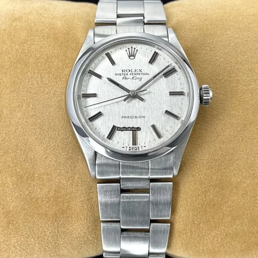 Great Replica Rolex Air King Precision 5500 Caliber 1520 Automatic Movement 34x40mm Steel Case Mens/unisex Watch - Image 3
