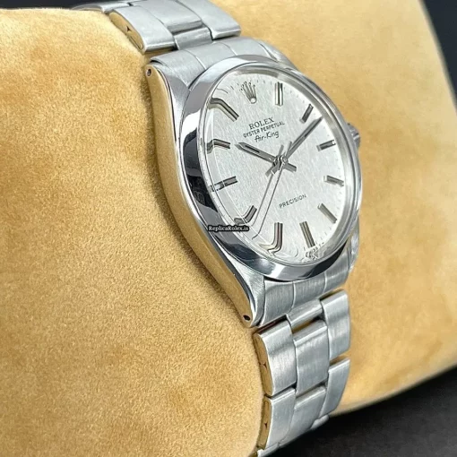Great Replica Rolex Air King Precision 5500 Caliber 1520 Automatic Movement 34x40mm Steel Case Mens/unisex Watch - Image 6