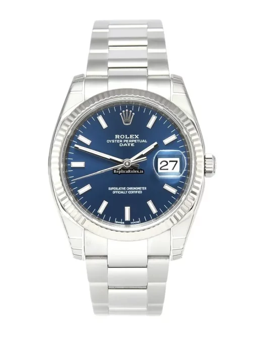 Inexpensive Fakes Rolex Oyster Perpetual Date 115234 Caliber 3135 Automatic Movement 34mm Steel Case Mens/unisex Watch