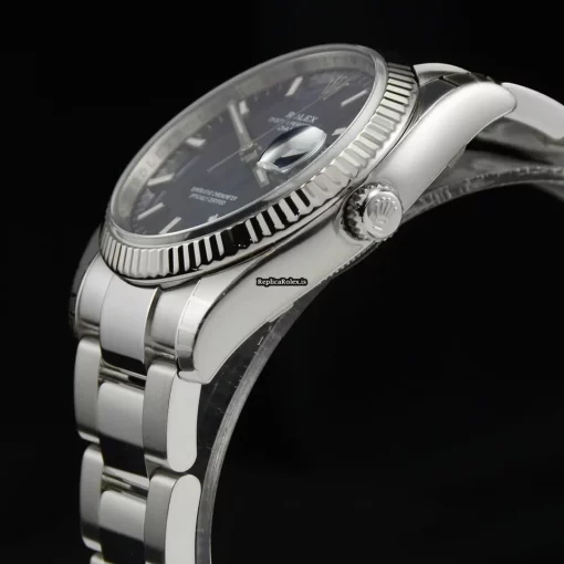 Inexpensive Fakes Rolex Oyster Perpetual Date 115234 Caliber 3135 Automatic Movement 34mm Steel Case Mens/unisex Watch - Image 11