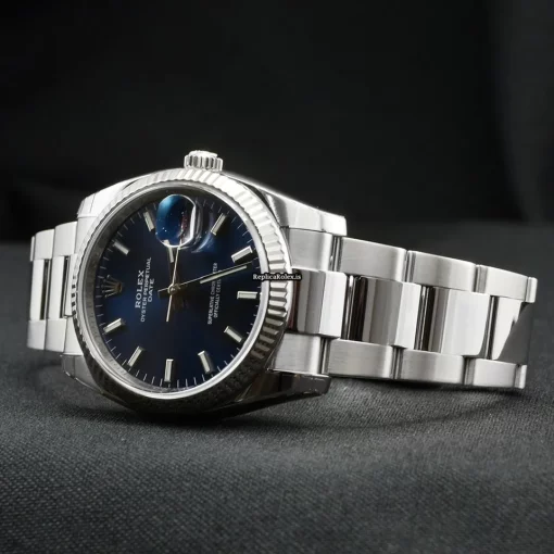 Inexpensive Fakes Rolex Oyster Perpetual Date 115234 Caliber 3135 Automatic Movement 34mm Steel Case Mens/unisex Watch - Image 3