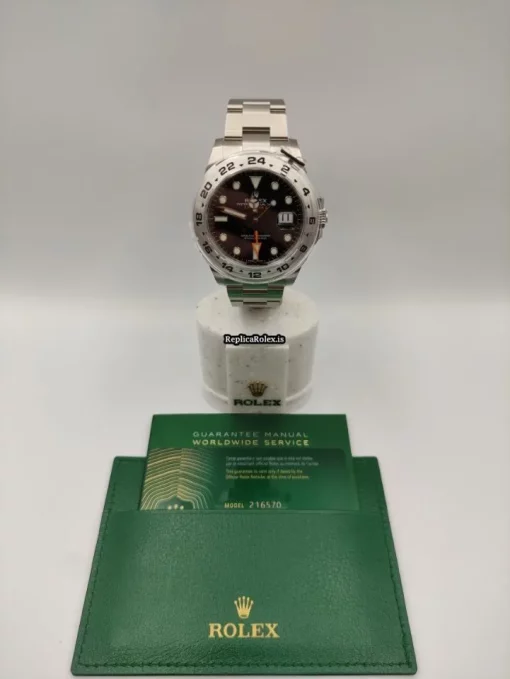 Top Replica Rolex Explorer II 216570 Caliber 3187 Automatic Movement 42mm Steel Case Mens/unisex Watch - Image 7