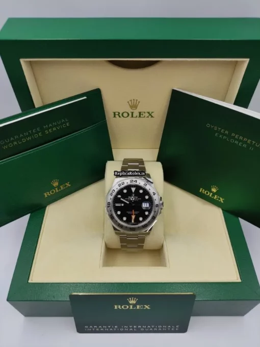 Top Replica Rolex Explorer II 216570 Caliber 3187 Automatic Movement 42mm Steel Case Mens/unisex Watch - Image 8