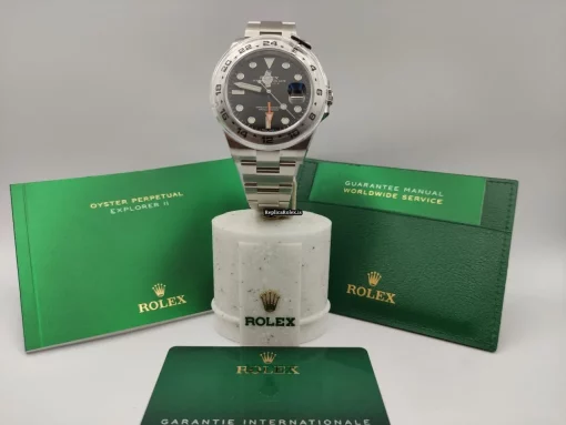 Top Replica Rolex Explorer II 216570 Caliber 3187 Automatic Movement 42mm Steel Case Mens/unisex Watch - Image 9