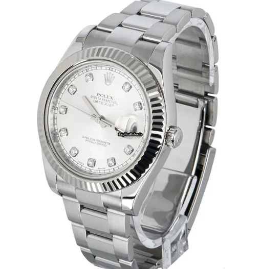 Recommend Replica Rolex Datejust II 116334 Caliber 3136 Automatic Movement 41mm White Gold Case Mens/unisex Watch - Image 3