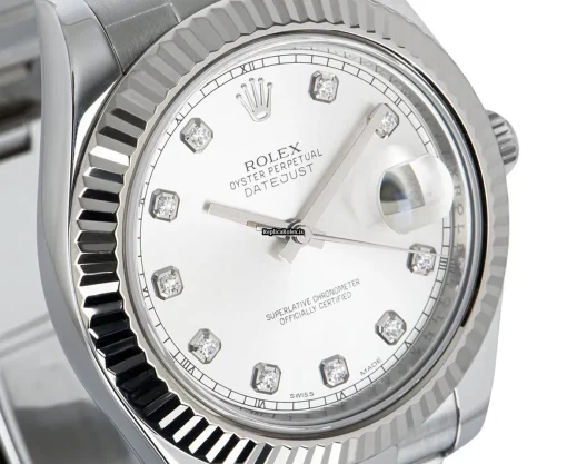 Recommend Replica Rolex Datejust II 116334 Caliber 3136 Automatic Movement 41mm White Gold Case Mens/unisex Watch - Image 4