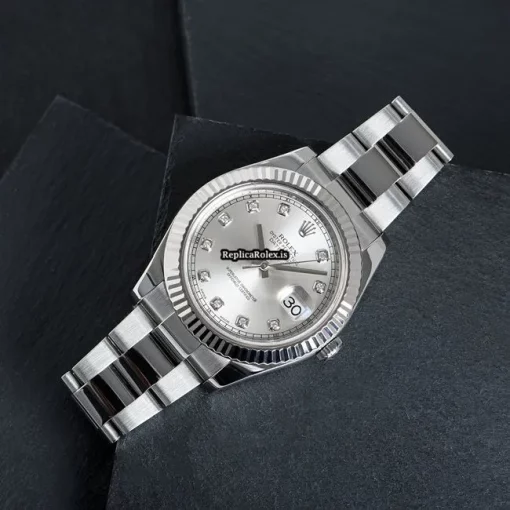 Recommend Replica Rolex Datejust II 116334 Caliber 3136 Automatic Movement 41mm White Gold Case Mens/unisex Watch - Image 8