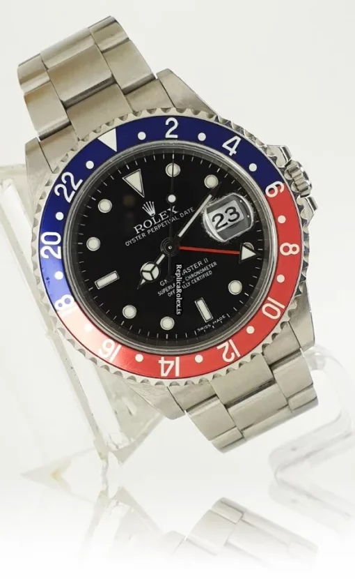 Good Replica Rolex Gmt-master II 16710t Caliber 3185 Automatic Movement 40mm Steel Case Mens/unisex Watch - Image 3
