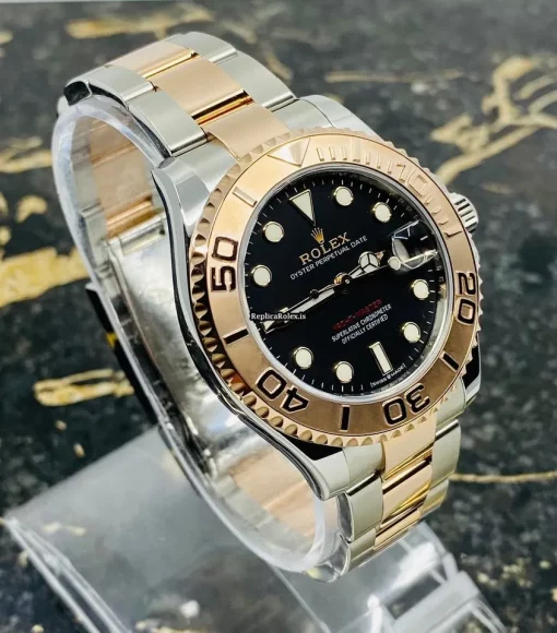 Wonderful Knockoff Rolex Yacht-master 37 268621 Caliber 2236 Automatic Movement 37mm Gold/steel Case Mens/unisex Watch - Image 10
