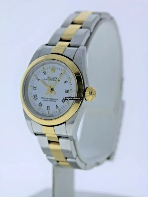 Beautiful Replica Rolex Oyster Perpetual 76183 Automatic Movement 25mm Steel Case Womens Watch - Image 2