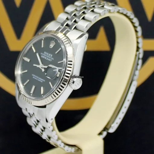 Marvellous Fake Rolex Datejust 1601 Caliber 1570 Automatic Movement 36mm Steel Case Mens/unisex Watch - Image 7