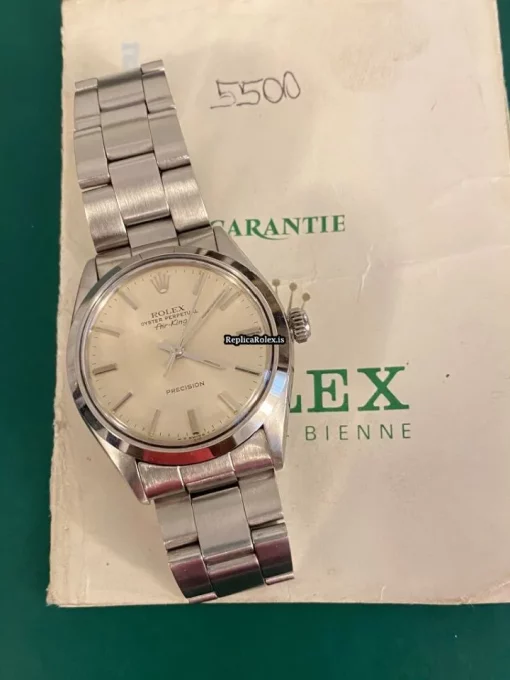 Popular Replica Rolex Air King 5500 Caliber 1520 Automatic Movement 34mm Steel Case Mens/unisex Watch
