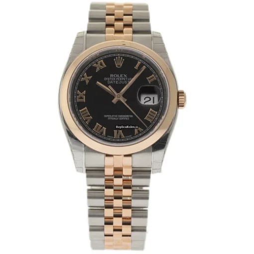 Luxury Fake Rolex Datejust 116201 Caliber 3135 Automatic Movement 36mm Steel Case Mens/unisex Watch - Image 2