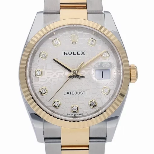 Awesome Clone Rolex Datejust 126233g Caliber 3235 Automatic Movement 36mm Gold/steel Case Watch