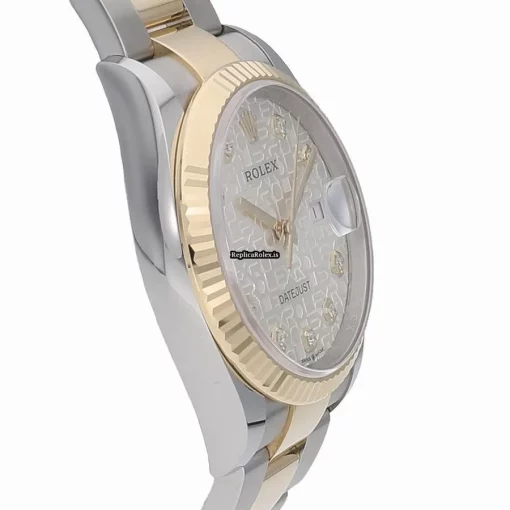 Awesome Clone Rolex Datejust 126233g Caliber 3235 Automatic Movement 36mm Gold/steel Case Watch - Image 3