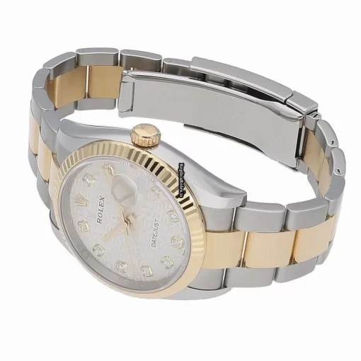 Awesome Clone Rolex Datejust 126233g Caliber 3235 Automatic Movement 36mm Gold/steel Case Watch - Image 5