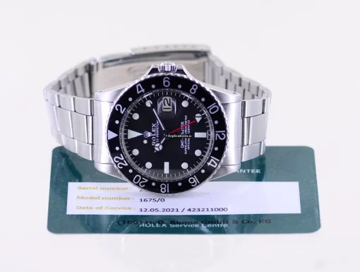 Epic Clone Rolex Gmt-master 1675 Caliber 1570 Automatic Movement 40mm Steel Case Mens/unisex Watch - Image 2