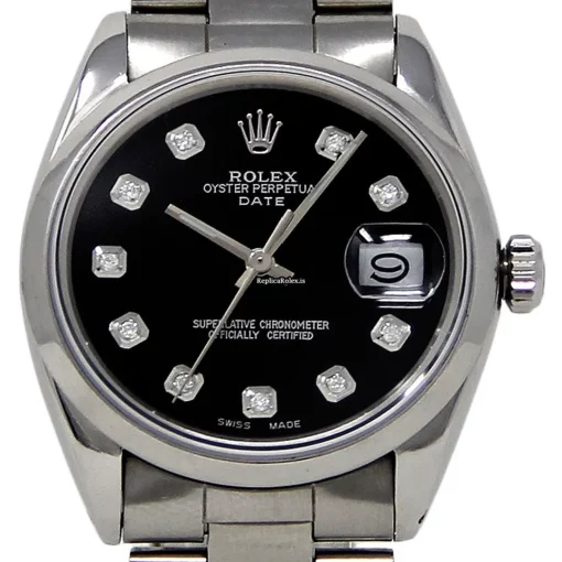 1:1 Replicas Rolex Oyster Perpetual Date 1500 Automatic Movement 34mm Steel Case Womens Watch