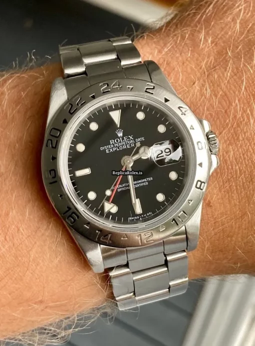 Neat Fake Rolex Explorer II 16570 Caliber 3185 Automatic Movement 40mm Steel Case Mens/unisex Watch