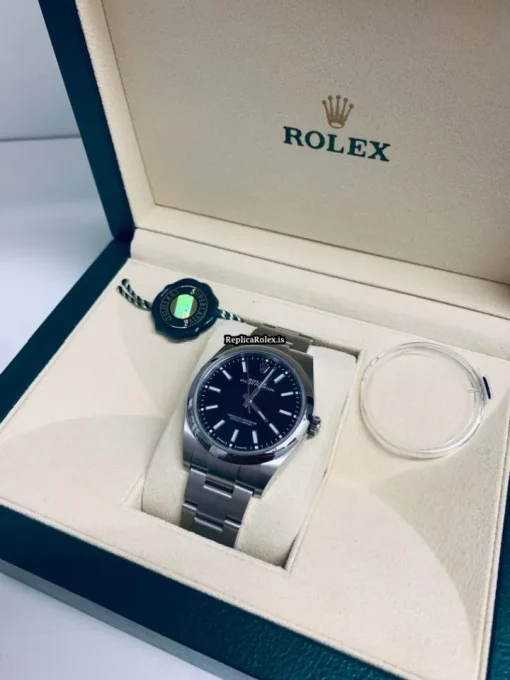 Perfect Replica Rolex Oyster Perpetual 39 114300 Automatic Movement 39mm Steel Case Mens/unisex Watch - Image 6