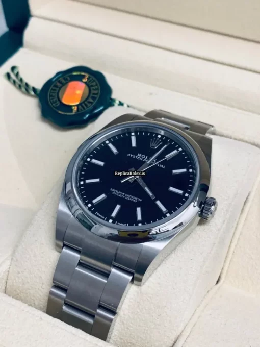 Perfect Replica Rolex Oyster Perpetual 39 114300 Automatic Movement 39mm Steel Case Mens/unisex Watch - Image 7