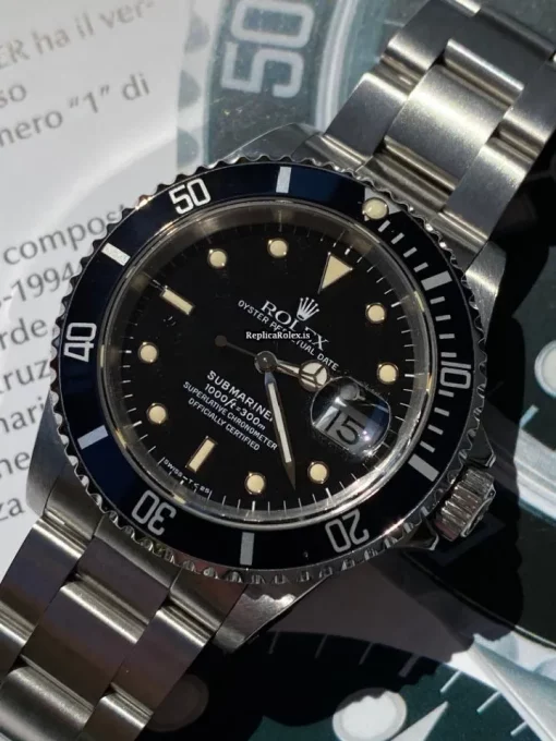 Beautiful Replica Rolex Submariner Date 16610 Caliber 3135 Automatic Movement 40mm Steel Case Mens/unisex Watch - Image 2