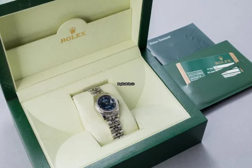 Trustworthy Replicas Rolex Lady-datejust 179174 Caliber 2235 Automatic Movement 26mm Steel Case Womens Watch - Image 6