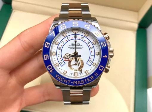 Marvellous Copies Rolex Yacht-master II 116681 Caliber 4161 Automatic Movement 44mm Gold/steel Case Mens/unisex Watch - Image 9