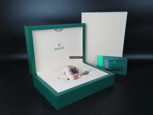 Great Replica Rolex Gmt-master II 126755saru Automatic Movement 40mm Rose Gold Case Mens/unisex Watch - Image 4
