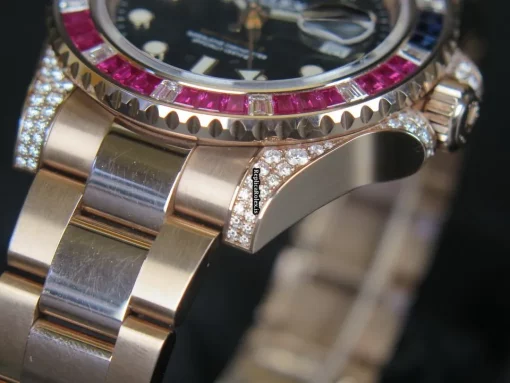 Great Replica Rolex Gmt-master II 126755saru Automatic Movement 40mm Rose Gold Case Mens/unisex Watch - Image 7