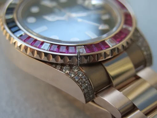 Great Replica Rolex Gmt-master II 126755saru Automatic Movement 40mm Rose Gold Case Mens/unisex Watch - Image 8