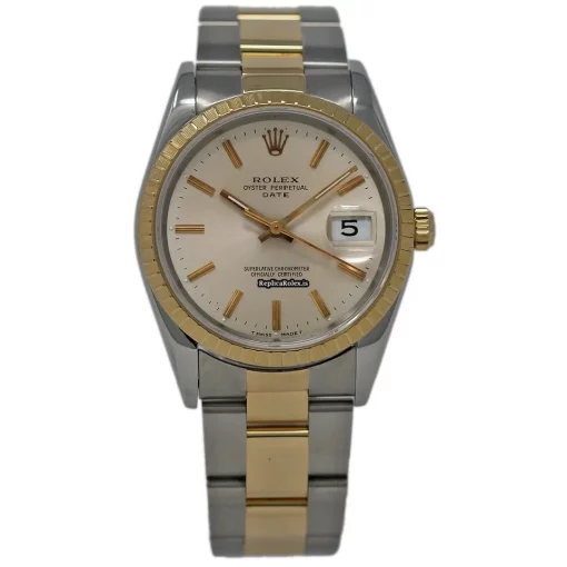 Suitable Replica Rolex Oyster Perpetual Date 15233 Automatic Movement 34mm Steel Case Womens Watch - Image 2