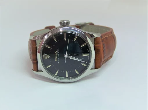 Luxury Fake Rolex Bubble Back 6332 Automatic Movement 33.5mm Steel Case Mens/unisex Watch - Image 2