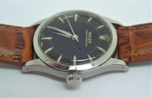 Luxury Fake Rolex Bubble Back 6332 Automatic Movement 33.5mm Steel Case Mens/unisex Watch - Image 8
