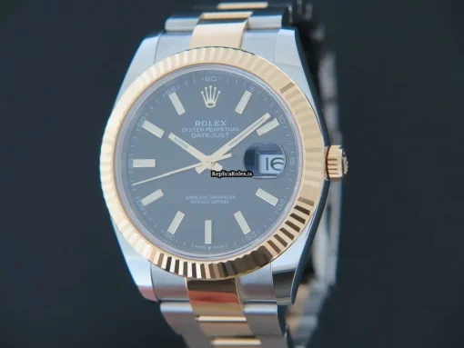 Defect Knockoff Rolex Datejust 126333 Automatic Movement 41mm Gold/steel Case Mens/unisex Watch