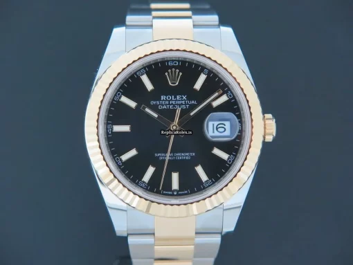 Defect Knockoff Rolex Datejust 126333 Automatic Movement 41mm Gold/steel Case Mens/unisex Watch - Image 3