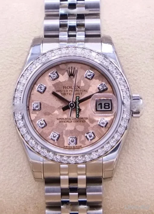 Wonderful Replica Rolex Lady-datejust 179384 Caliber 2235 Automatic Movement 26mm Steel Case Womens Watch